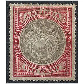 Antigua 1903 SG32 1d Grey-Black & Rose-Red Mounted Mint . .