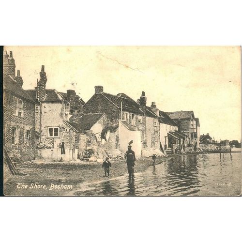 Valentine's Antique British Postcard 1911 - The Shore, Bosham, Sussex - 53584 D