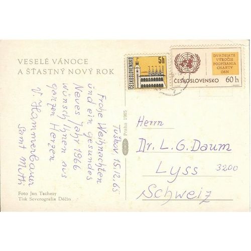 Czech Republic 1965 - Vesele Vanoce A Statsny Novy Rok