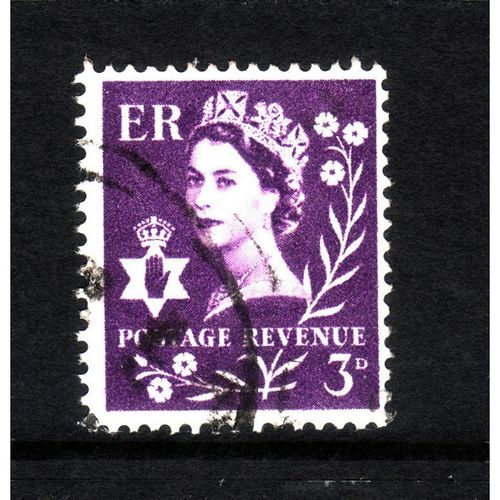 GREAT BRITAIN NORTHERN IRELAND 1958 SG NI 1 3d DEEP LILAC FINE USED#3