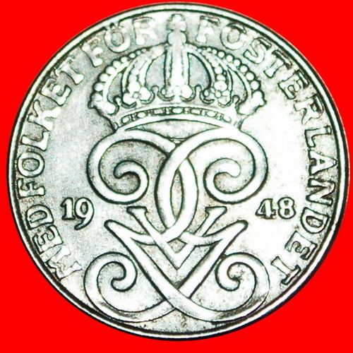 3 CROWNS: SWEDEN ★ 2 ORE 1948 IRON! LOW START★NO RESERVE!