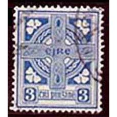 Ireland 1941 Cross 3p Used Stamp e wmk (262) 15x14p