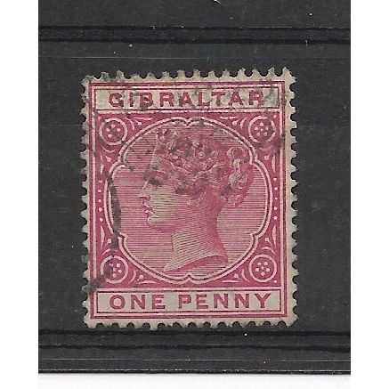 Gibraltar.SG40 1d Carmine.Fine Used.Sept18