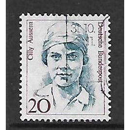 GERMANY 1986 20pf CILLY AUSSEM TENNIS PLAYER SG 2152 FINE USED