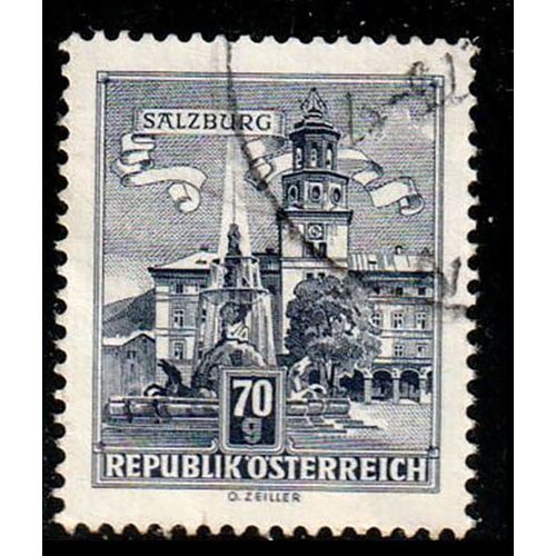 Austria 1962 Monuments 70G Used Stamp.