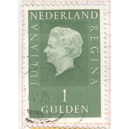 Netherlands 1969 - 1g olive green - Queen Juliana - used