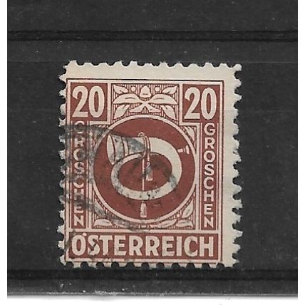 Austria.SG915 20g Posthorn (Brown).Fine Used.Aug22