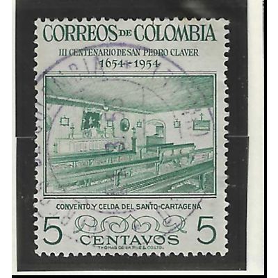 Colombia Stamp Scott #627, Used