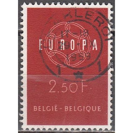 Belgique 1959 Michel 1164 O Cote (2008) 0.25 € Europa CEPT Chaine Cachet rond
