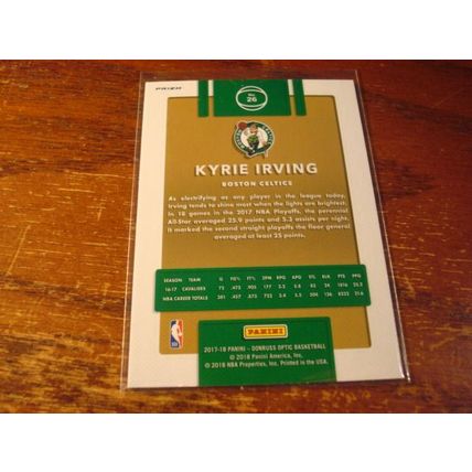 2017/18 Panini, Donruss Optic, Blue Velocity SP, KYRIE IRVING, Cavaliers # 26