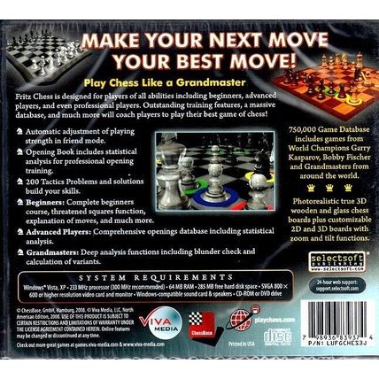 Fritz Chess - Grandmaster Challenge 3 (PC-CD, 2008) XP/Vista - NEW in Jewel Case