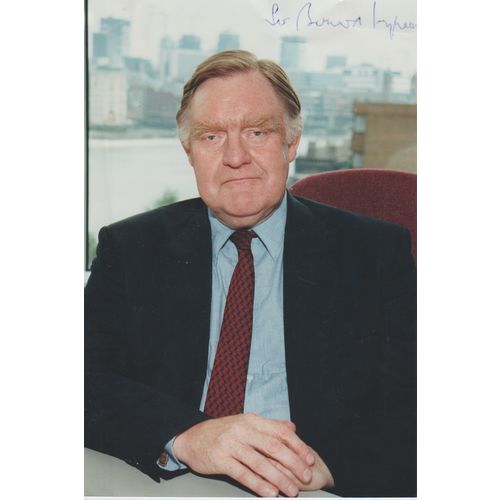 Autograph Sir Bernard Ingham Conservative Press Secretary for Margaret Thatcher