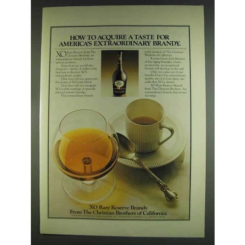 1978 Christian Brothers XO Rare Reserve Brandy Ad