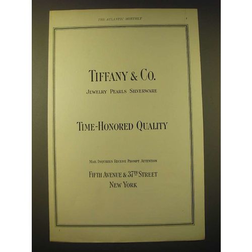 1924 Tiffany & Co. Ad - Time-Honored Quality