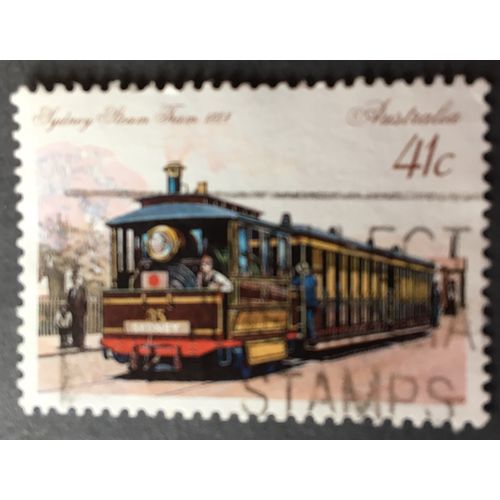 1989 Historic trams. SG 1221 Steam tram, Sydney 1884