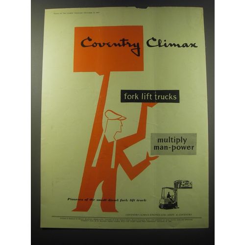 1955 Coventry Climax Fork Lift Trucks Ad - Coventry Climax Fork Lift Trucks