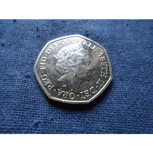 2019 Scarce BRITISH 50 PENCE COIN. ( Sherlock Holmes )
