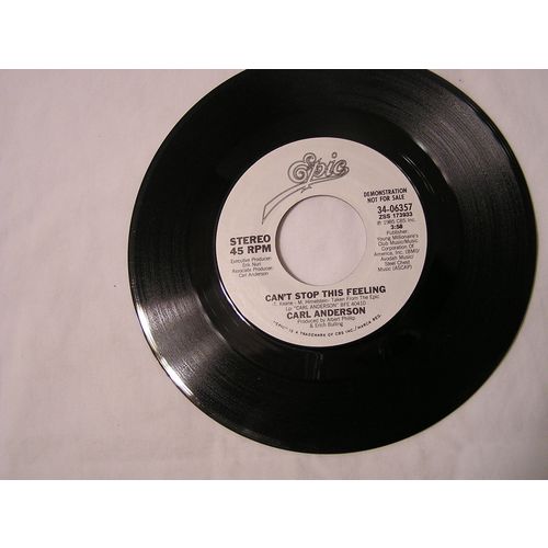 Carl Anderson Promo 45-CAN'T STOP THIS FEELING STEREO