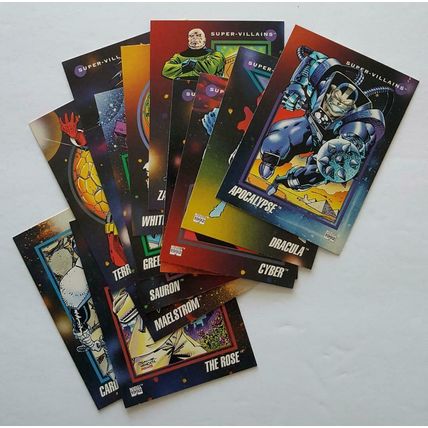 1992 Impel Marvel Universe "Super Villains" lot of 13 cards in NM Condition