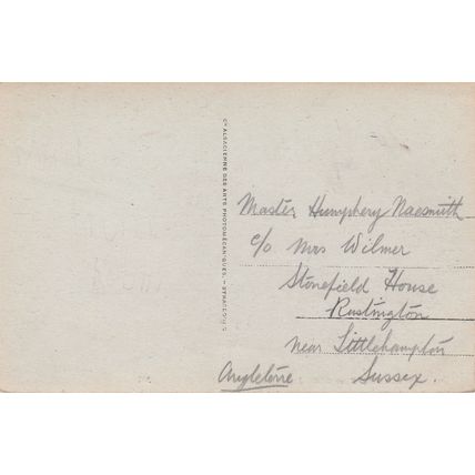 Standard size printed postcard La Statue Jenner Boulogne France