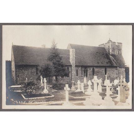 Standard size RP postcard St Martin's Church Canterbury Kent