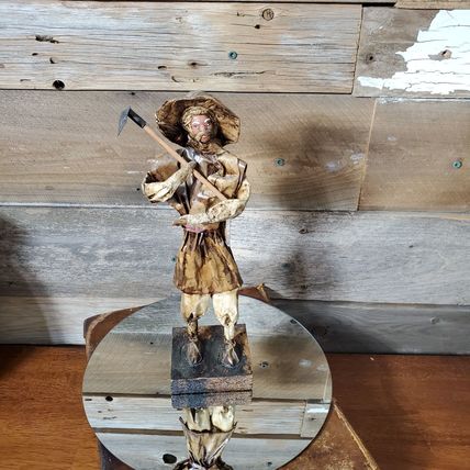 Paper Mache Mexican Folk Art - Peasant Farmer