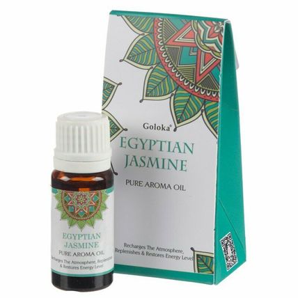 Goloka Egyptian Jasmine Aroma Oil, 10 ml (1/3 Ounce) Bottle
