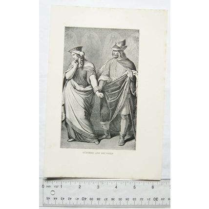 1899 illustration - Gunter and Brunhild