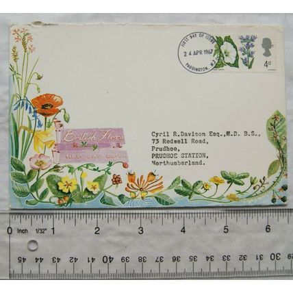 1967 first day cover British Flora