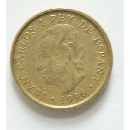 1996 Spanish 100 peseta coin