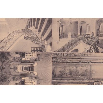 Bruxelles Pavillon Chinois 4x Antique Postcard s
