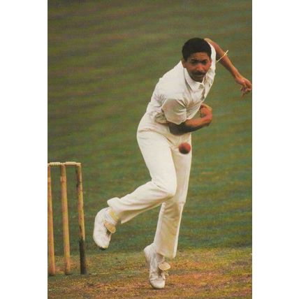 Philip De Freitas English Leicester Cricketer Cricket Postcard
