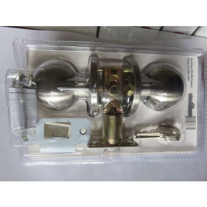 Ikonic Ruby Entrance Knob Furniture Brushed Nickel Finish 1 Set 387105
