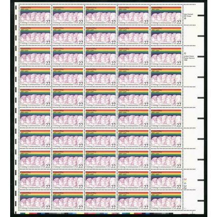 United Way 22 cent Sheet of Fifty Postage Stamps Scott 2275