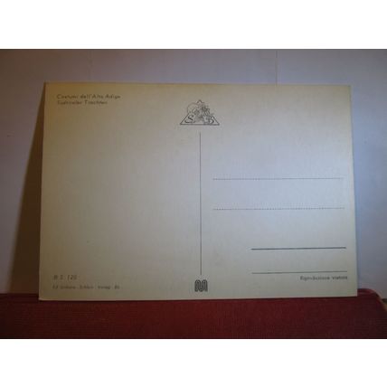 Costumi dell alto adige, SUDTIROLER TRACHTEN, TIROL, AUSTRIA unused postcard #