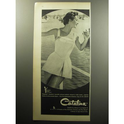 1957 Catalina Elegance Swimsuit Advertisement