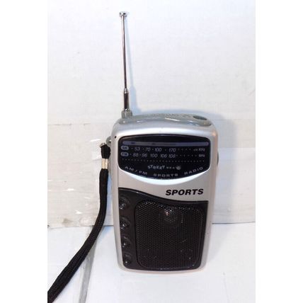 Street Beat PR-35M Portable AM FM Sports Radio with Belt Clip Tested