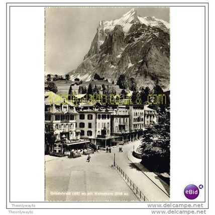 GRINDELWALD (1037m) MIT WETTERHORN (3703m), AUSTRIA, Postcard