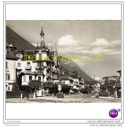 INTERLAKEN, BAHNHOFSTRASSE, AUSTRIA, Postcard