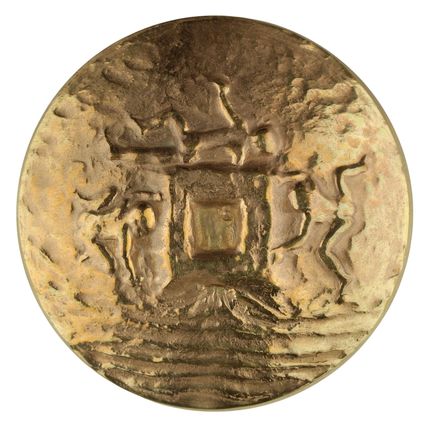 Penning (Dubbel) Guus Hellegers : Naaktstrand, 1976