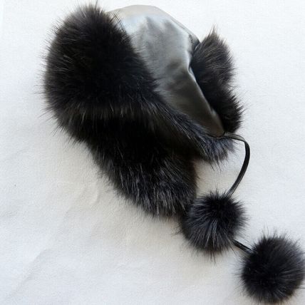 Women Kids Fur Faux Fox Ushanka Trapper Hat Winter Warm Russian Earflap Ski Cap