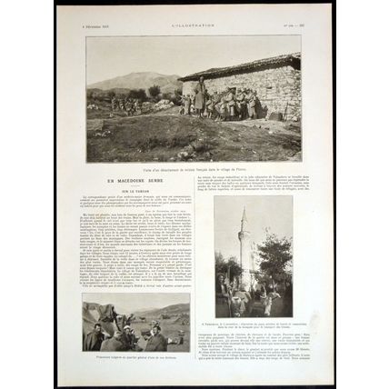 IN SERBIAN MACEDONIA ON THE VARDAR 1915 WORLD WAR I PRINT