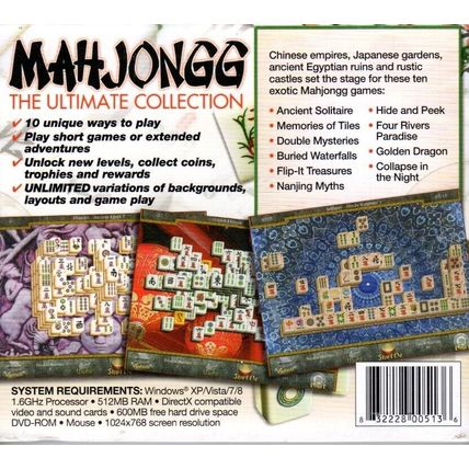 MAHJONGG The Ultimate Collection (PC-DVD, 2013) XP/Vista/7/8 - NEW in Jewel Case