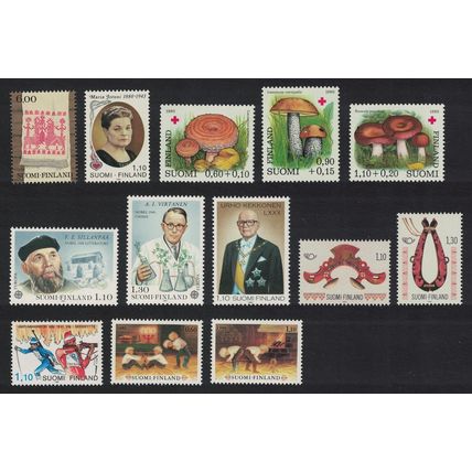 Finland Architecture Tram Sciences 1980 Collection 1980 MNH SG#966-978+