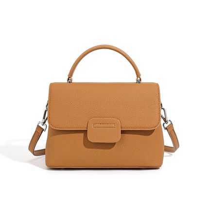 Genuine Leather Women Shoulder Handbags Beach Bag Brown
