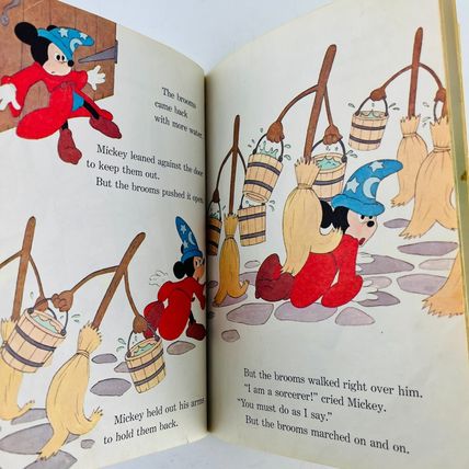 Walt Disney The Sorcerers Apprentice Vintage Hardcover Book