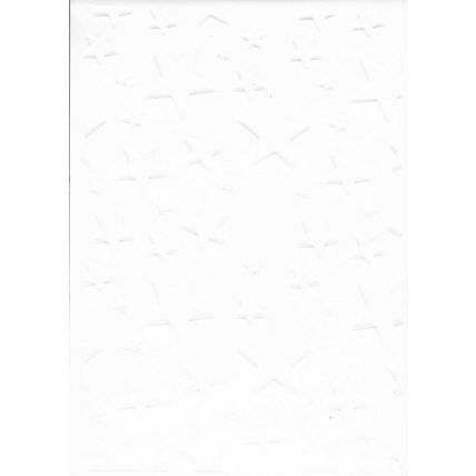 A6 Embossed Card. 10 Sheets. Stars. Cardmaking Scrapbooking Crafts