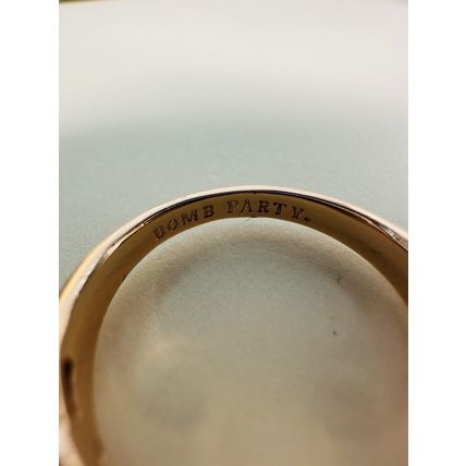 Bomb Party Sz8 Revealed BP Ring Fashion Jewelry RBP Purple Clusters Rose Gold P