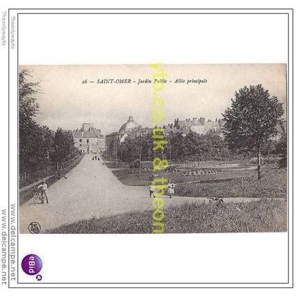 SAINT-OMER, JARDIN PUBLIC - ALLE PRINCIPALE, FRANCE, Postcard
