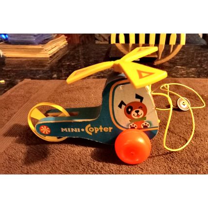 Old Vintage Original Fisher Price Mimi Chopter # 448 6 3/4" Long Working 1970